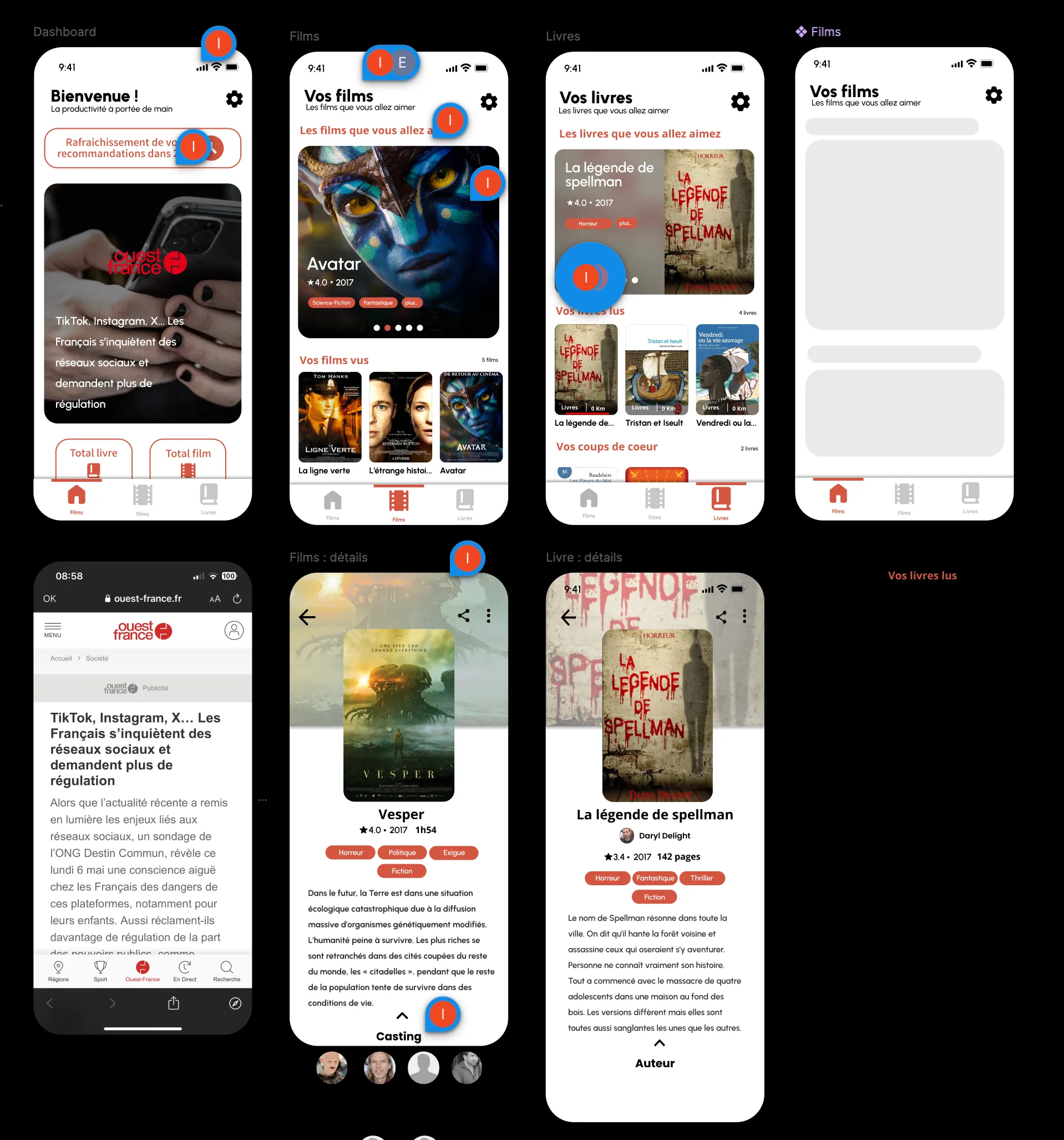 L’application — films, livres, fiches détaillées